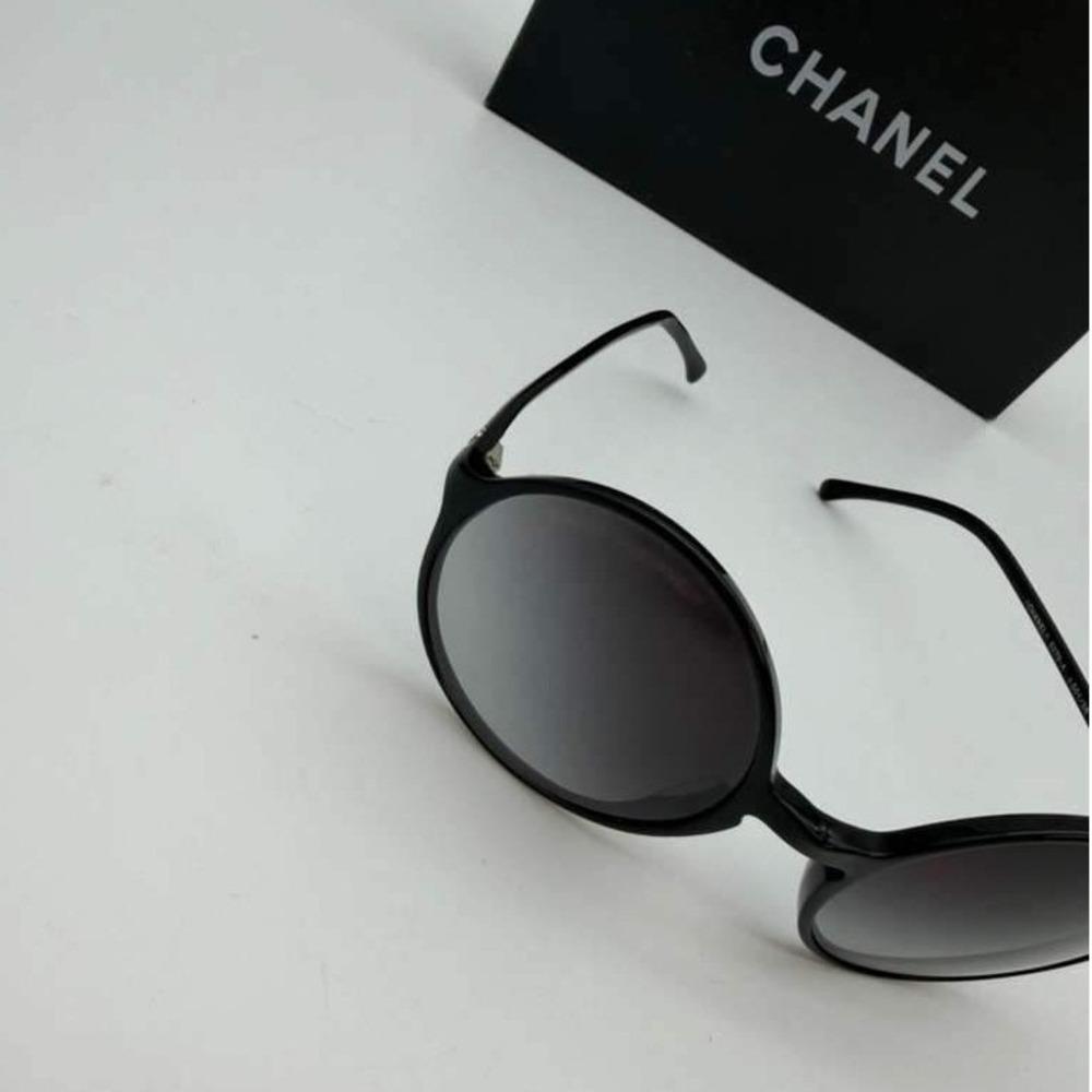 CHANEL Round Sunglasses Black Oversized – 100% Authentic – Excellent Condition - Picture 7 of 12